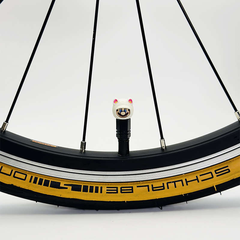 气嘴帽可爱自行车装饰公路车轮胎气门芯盖山地车美法嘴儿童车配件