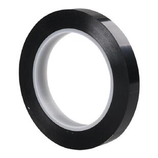 黑色菲林遮光胶带阻隔紫外线光 LED灯条挡光胶纸PET耐高温无痕显示屏幕遮光胶带亚黑不透光胶带单面不留胶