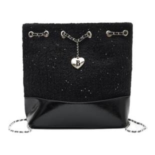 【现货】callmebabysoft八奶链条双肩包韩系小香风粗花呢抽绳包