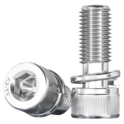 自带弹垫二组合螺丝杯头内六角