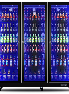 星星风冷三开门商用立式冰箱冰柜