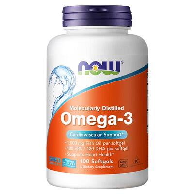 NOW深海鱼油软胶囊omega-3