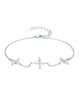 周六福S925银手链女星星手饰高级感小众百搭送女友圣诞礼物