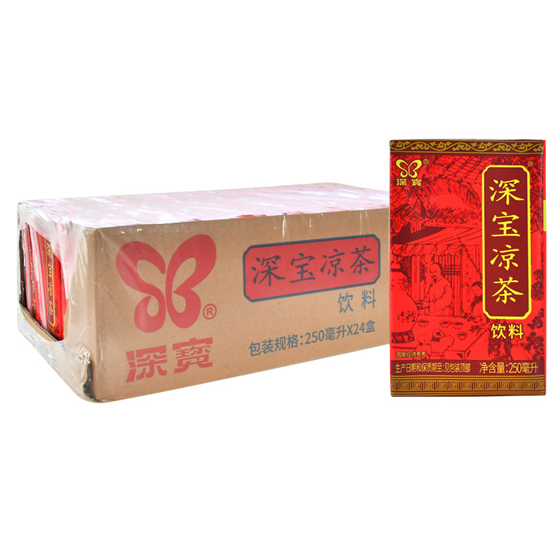 深宝凉茶饮料250ml*24盒整箱
