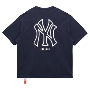 NEW ERA MLB 纽约洋基队 印花圆领夏季美式短袖 男女同款14179141
