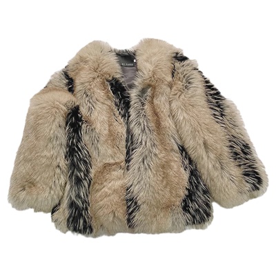 限量定~fanss新品老钱风狐狸皮草
