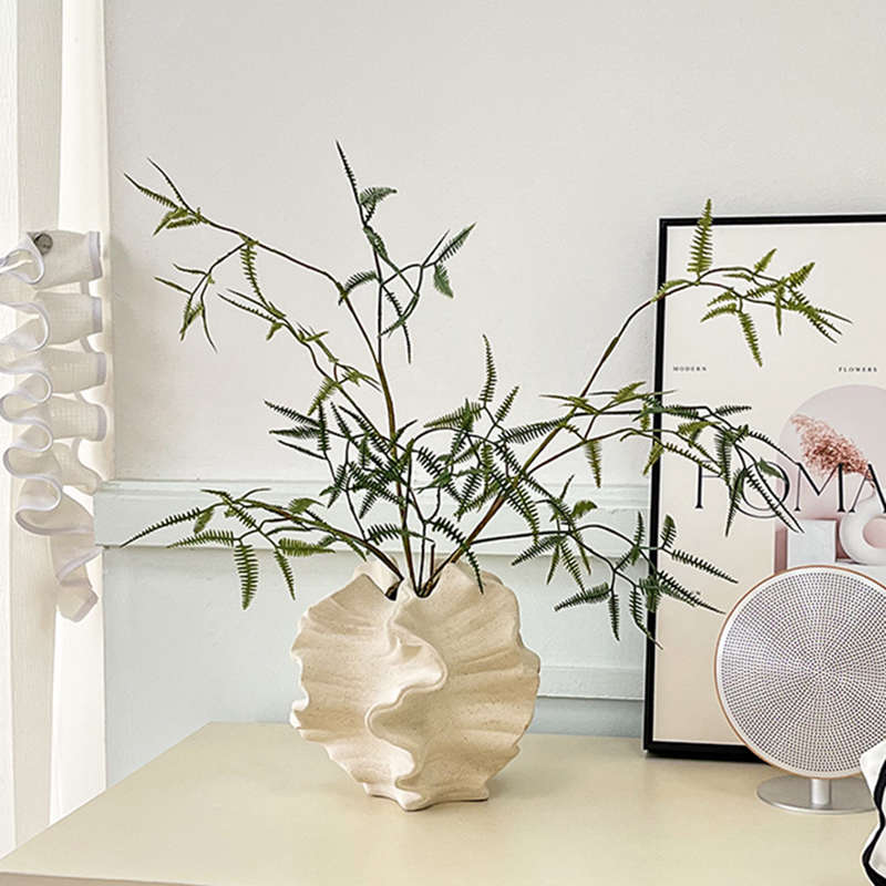 现代侘寂软装高级感陶瓷花瓶摆件客厅玄关民宿样板间桌面艺术花器