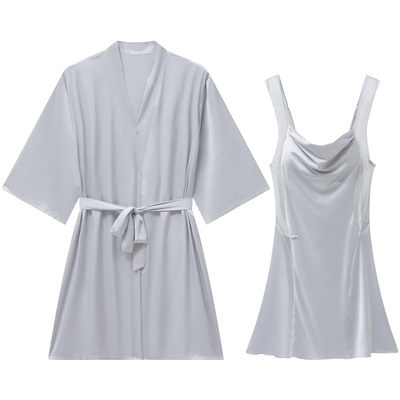 女士冰丝绸夏季性感吊带睡衣