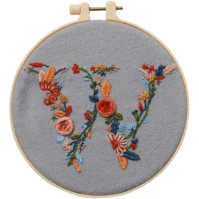 姓式字母刺绣diy手工材料包衣服