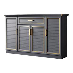 全铝合金鞋柜门口家用户外简约现代多功能防水防晒阳台储物柜定制