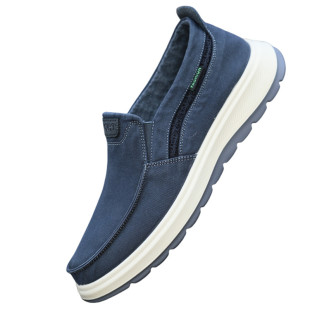 老北京布鞋男新款春季透气帆布鞋防臭软底防滑板鞋运动男士休闲鞋