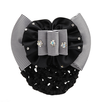 头花网兜职业空姐员工饰品百搭