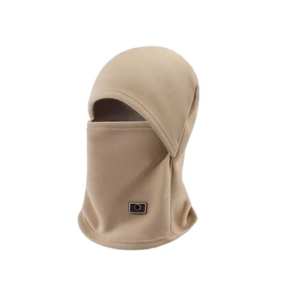 冬季加绒保暖骑行帽女电动车防风防寒面罩头盔内胆围脖一体帽子男