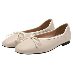 SAPPUN韩国女士25冬季时尚好看流行Uerin蝴蝶结平底鞋MUSINSA