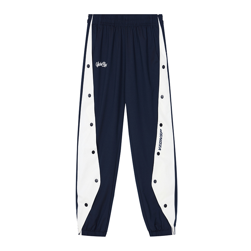 维动先锋排扣裤男春季长裤侧边全开扣运动卫裤篮球训练儿童青少年