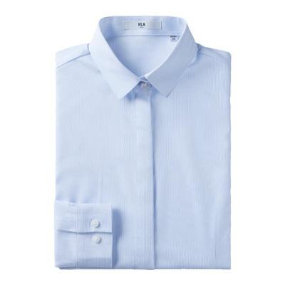 海澜之家商务条纹长袖正装衬衫女