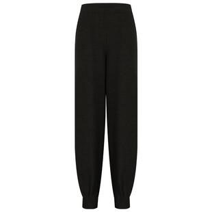 COCOBELLA黑色宽松加厚休闲裤女秋冬柔软裤子通勤针织长裤PA3255