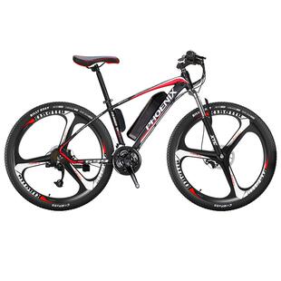凤凰26寸锂电电动自行车锂电瓶越野山地自行车轻便减震电动车