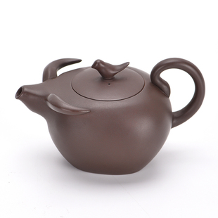 天福茗茶茶具 陆羽紫砂扭转新运(牛)壶 茶具 约200cc