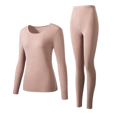 女德绒发热蚕丝保暖套装厚款抗寒