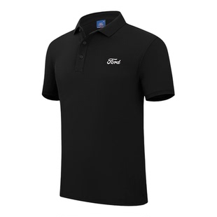 福特4S店工作服上衣汽车工装T恤POLO衫车友会体恤定制印字绣LOGO