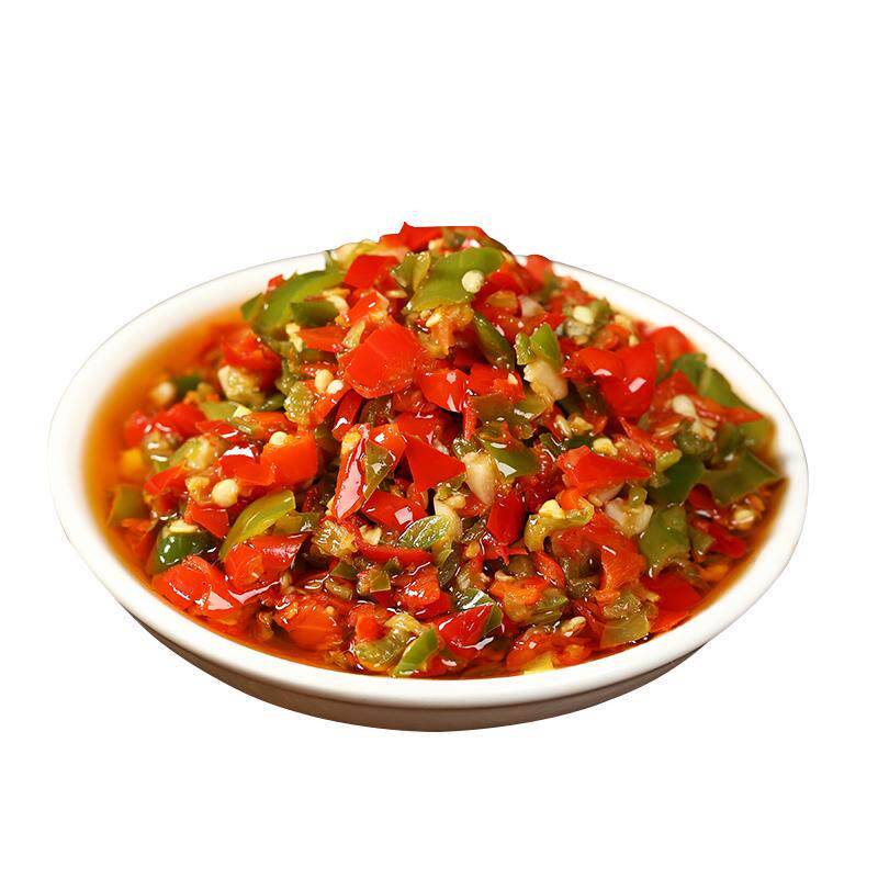 辣椒酱下饭菜小米椒拌饭湖南特产