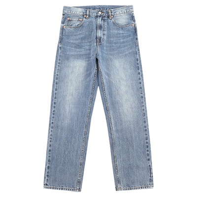 MBBCAR窄幅赤耳丹宁洗水牛仔裤