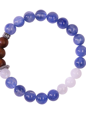 月初珠宝原创设计天然蓝晶石手链简约时尚小众男女手串送情侣礼物