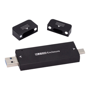 NGFF 转USB3.1 Gen2直插式U盘外接USB3.0固态盒M2硬盘盒NVME转接卡NGFF NVME双协议转USB3.1Type-A/C直插式