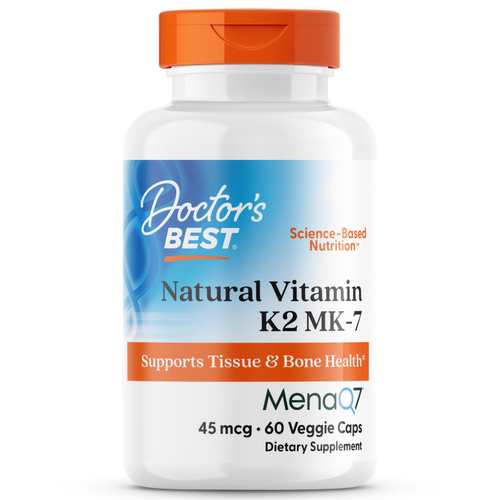 Doctor's Best多特倍斯金达威维生素k2片mk7成人vk2维k钙胶囊补剂