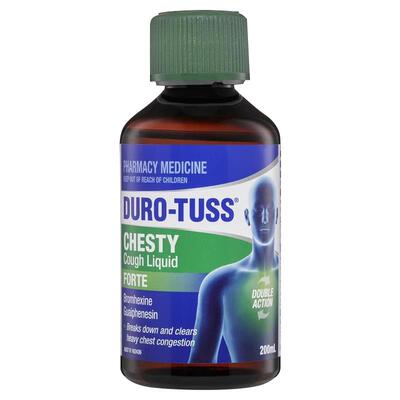 Duro-Tuss成人止咳化痰糖浆200ml止咳药咳嗽药澳洲进口感冒口服液