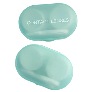 2025年新款隐形眼镜盒便携磨砂简约美瞳盒收纳盒带夹子吸棒护理盒