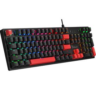 双飞燕血手幽灵S510真机械键盘青轴红轴茶轴有线游戏网吧轻音104