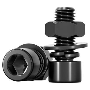 10.9级细牙内六角螺丝螺母平垫套装MM8*1M10*1.25M12M14-M22M24x2