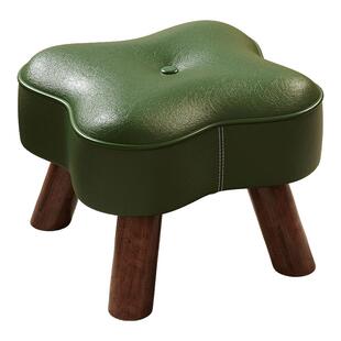 实木换鞋凳小凳子家用结实小板凳客厅沙发凳简约创意茶几软包矮凳