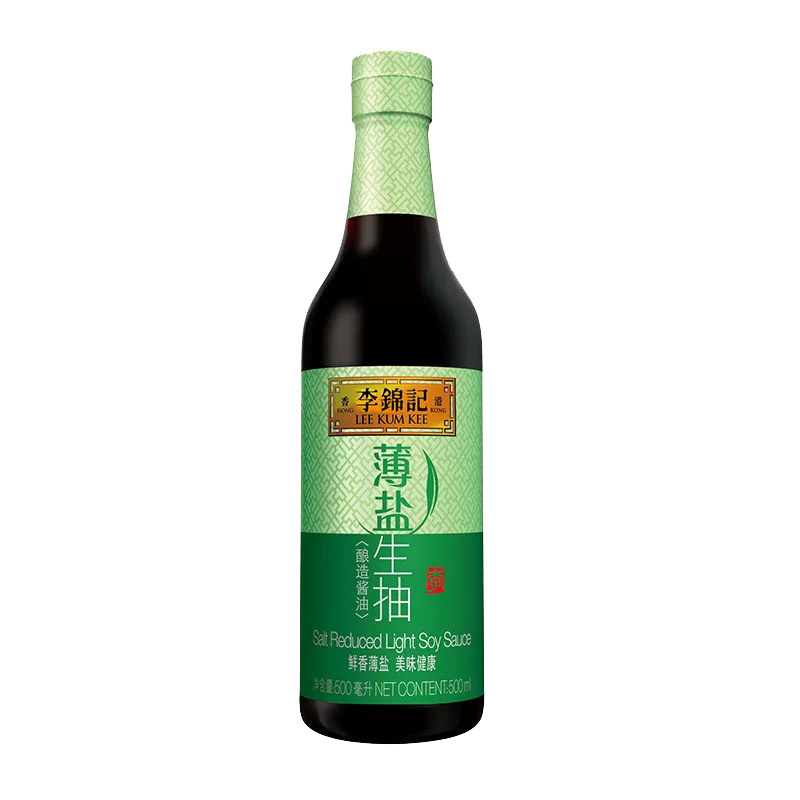 李锦记薄盐生抽500ml*2瓶酱油