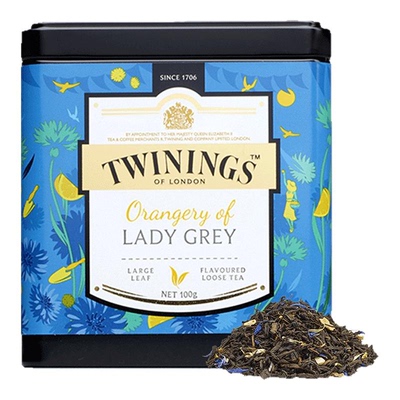 川宁柑桔仕女伯爵红茶100g罐装茶