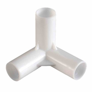 12mm塑料管子支撑杆连接配件儿童宠物帐篷花架园艺架杆PE接头三通