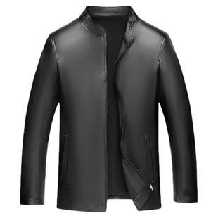 整张头层牛皮衣男真皮立领皮夹克外套加绒加厚2025新款大码皮上衣
