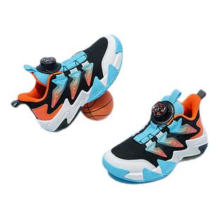 乔丹儿童篮球鞋专业训练2026春秋季新款旋钮扣小童鞋子男童运动鞋