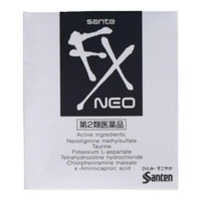 日本直邮参天FX NEO银装眼药水滴眼液进口缓解眼疲劳银瓶12ml