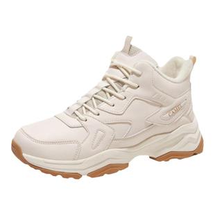 骆驼户外登山鞋女士冬季新款运动鞋加绒保暖耐磨防滑登山徒步男鞋