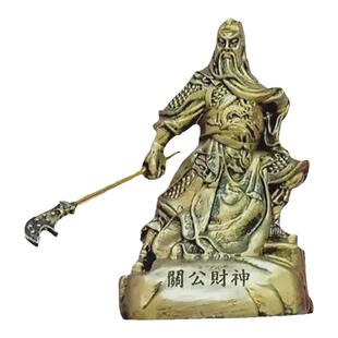 武神财关公创意车载摆件国风客厅办公室武胜关羽书桌摆装饰品车载