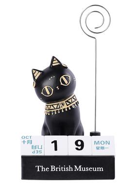 大英博物馆安德森猫日历便签摆件