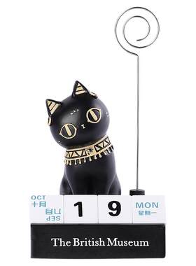 大英博物馆安德森猫日历便签摆件