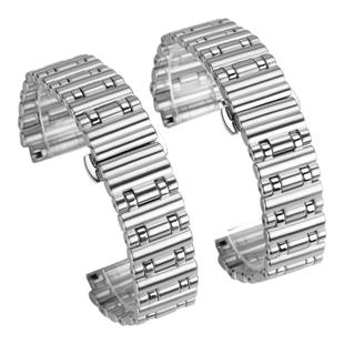 品质精钢手表带适用于男BREITLING百年灵机械计时B01女凸口子弹链表带钢带奢华质感手表链配件