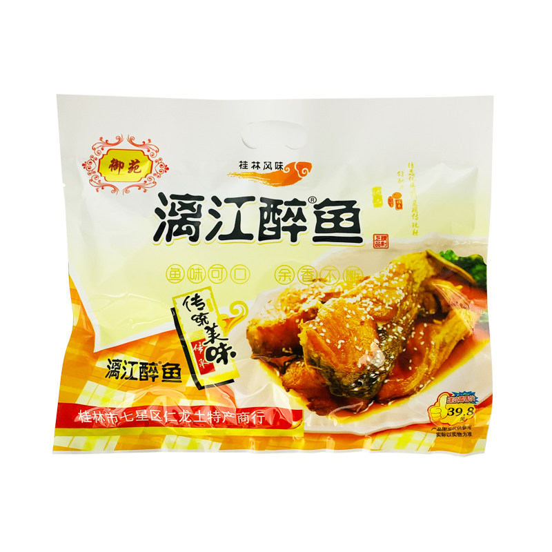 广西桂林风味特产御苑漓江醉鱼168g香辣原味即食鱼肉干零食包邮