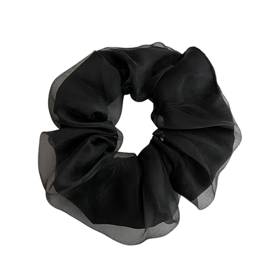 超仙纯色网纱大肠发圈扎马尾发绳