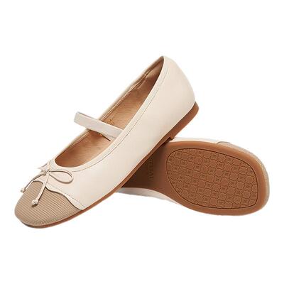 星期六简约休闲平底鞋2025新款百搭玛丽珍鞋女浅口单鞋SSD1111111