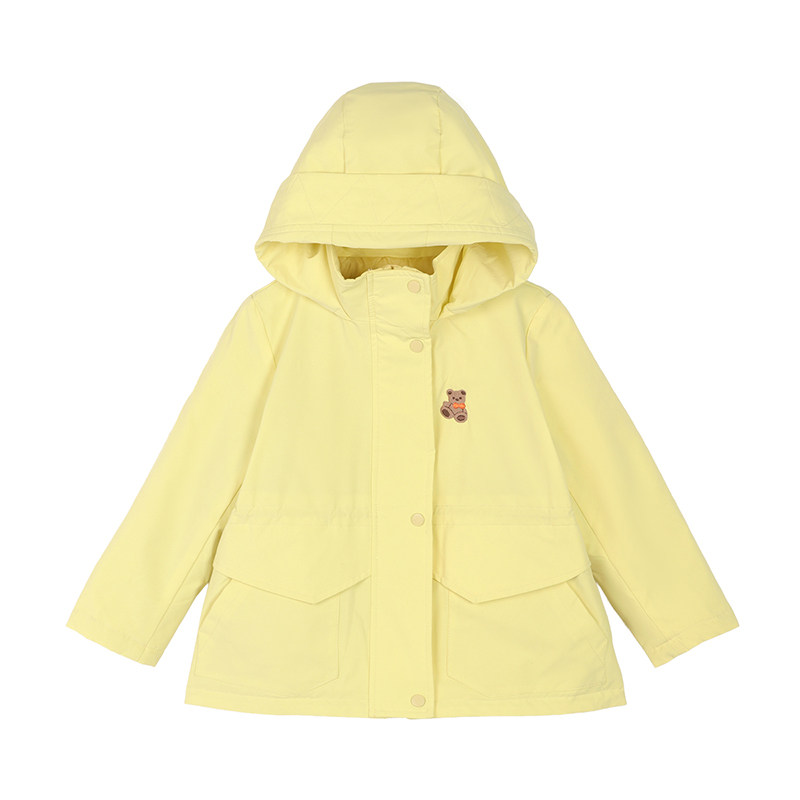 【小蛮腰】小O宝童装 宝宝夹棉冲锋衣外套收腰2025冬女童保暖棉服